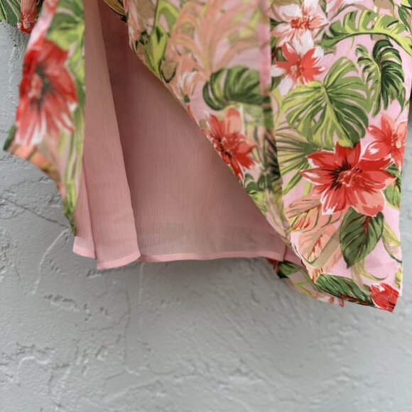 J. Jill Women's  3/4 Sleeve Seashell Paradise Found‎ Tunic Blouse SZ LP - Picture 5 of 11